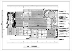 某复式户型家装设计施工cad平面装修图